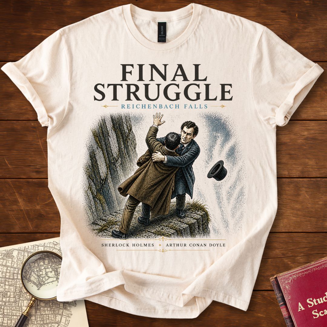 Final Struggle – Reichenbach Falls Sherlock Holmes T-Shirt