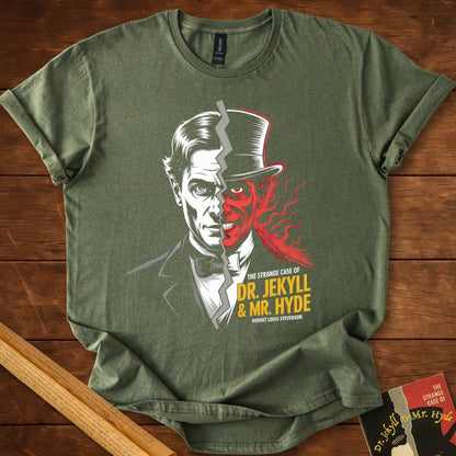 Dr Jekyll and Mr Hyde T-shirt Military Green