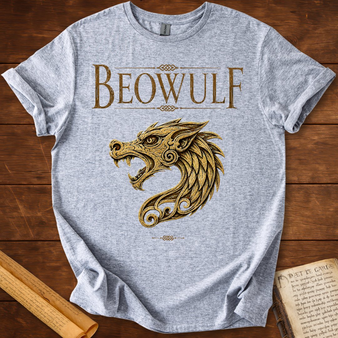 Beowulf Dragon | Anglo-Saxon Literary T-Shirt