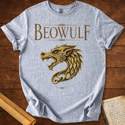 Beowulf Dragon | Anglo-Saxon Literary T-Shirt