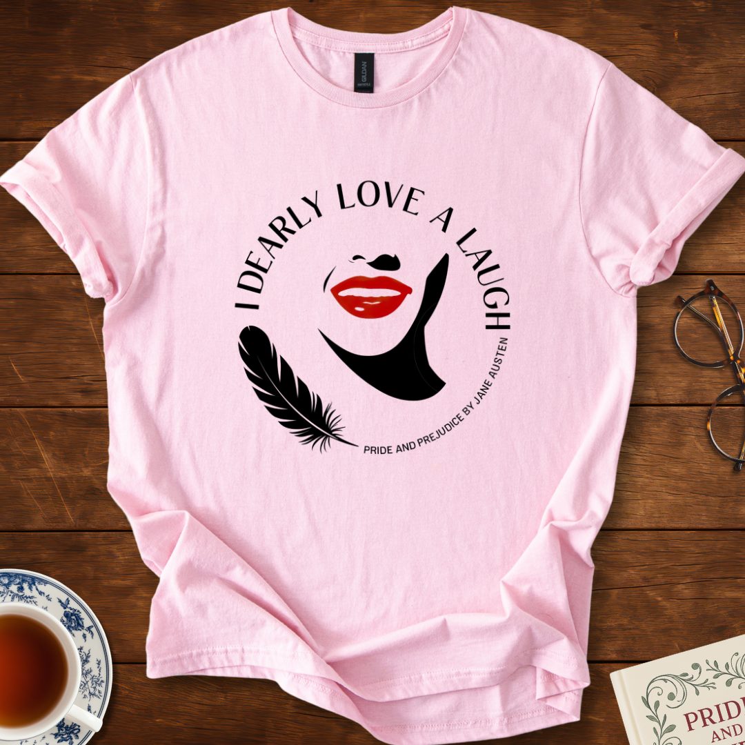 I Dearly Love a Laugh Circular Design T-Shirt