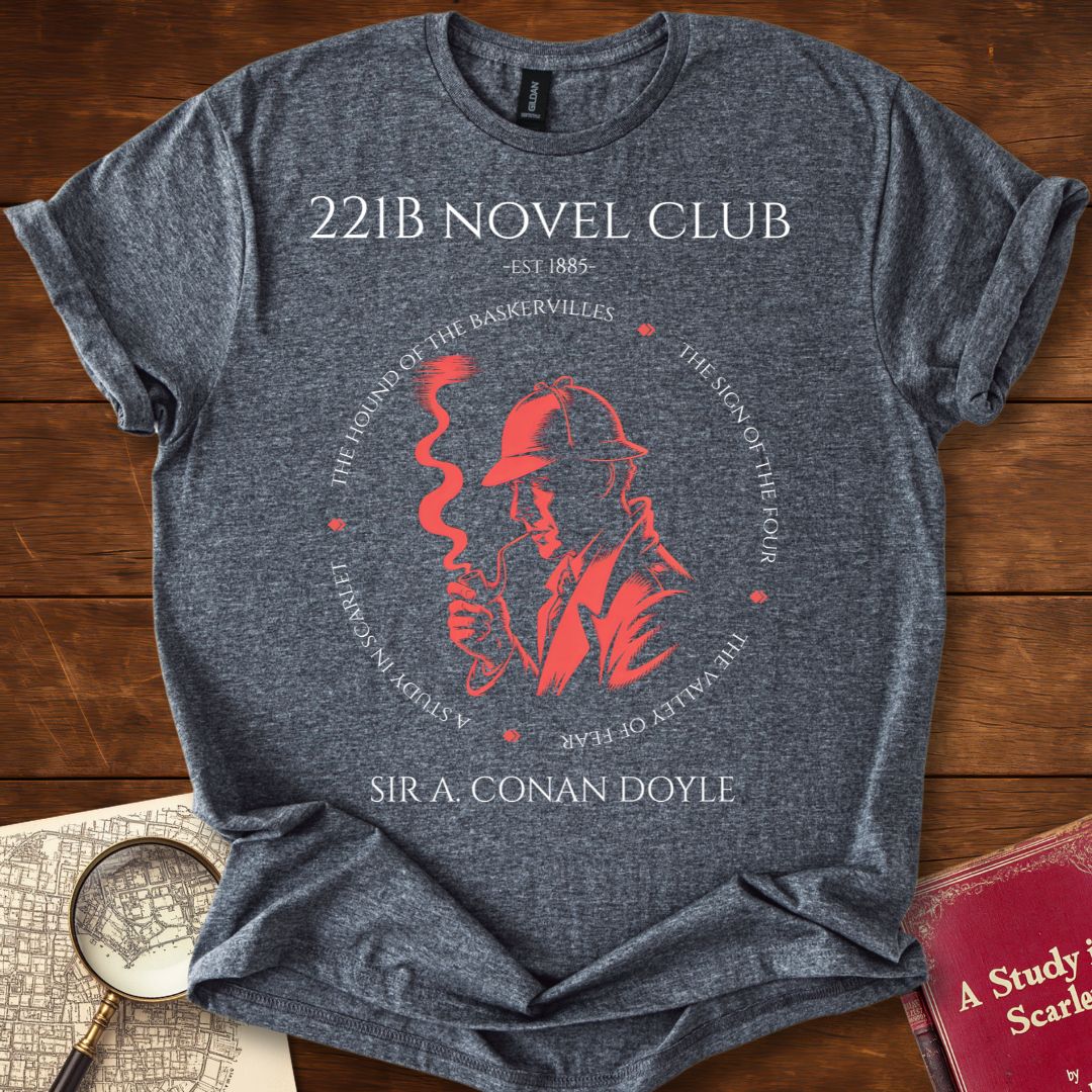 221B Novel Club Sherlock Holmes (Noire Edition) T-Shirt