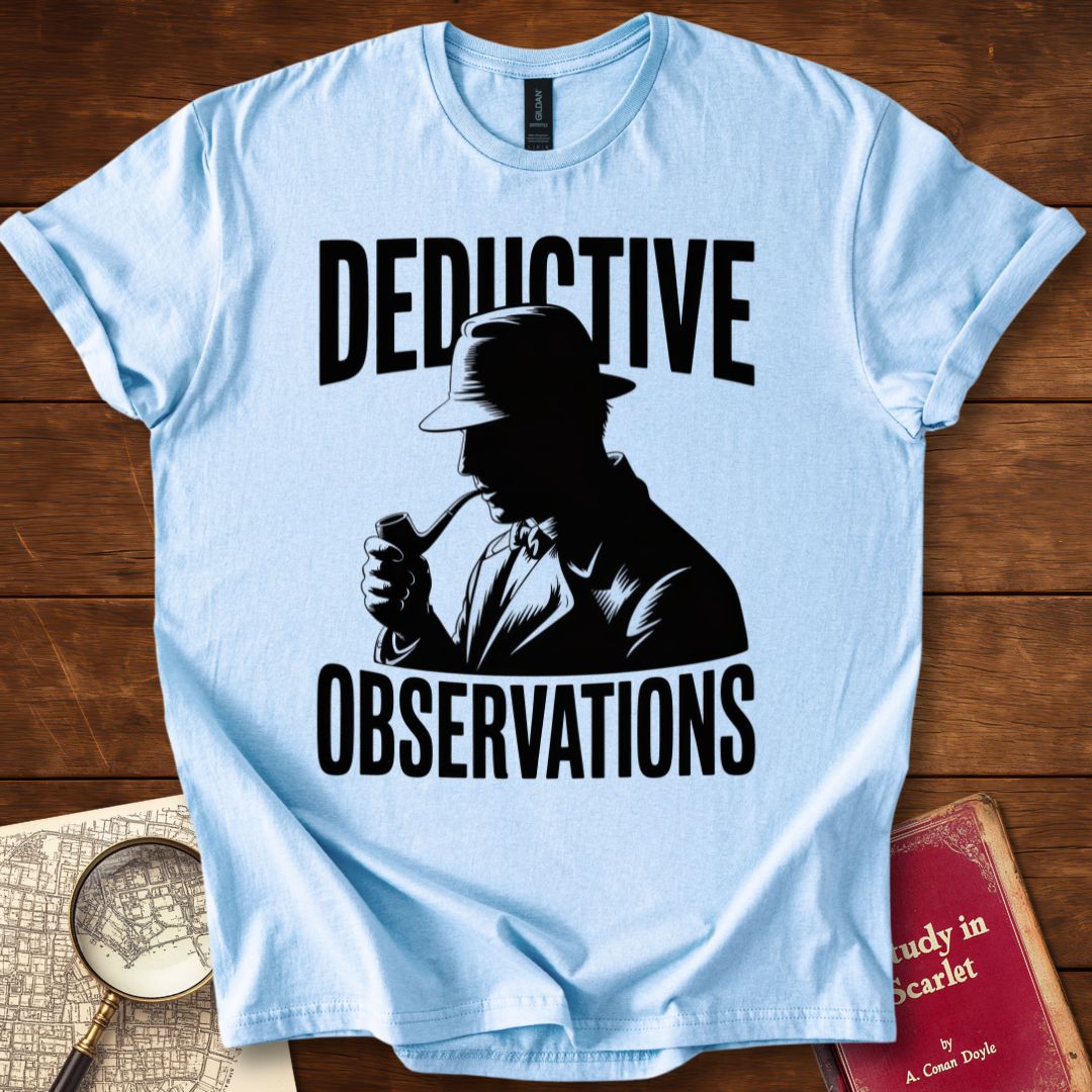 Deductive Observations – Sherlock Holmes Graphic T-Shirt