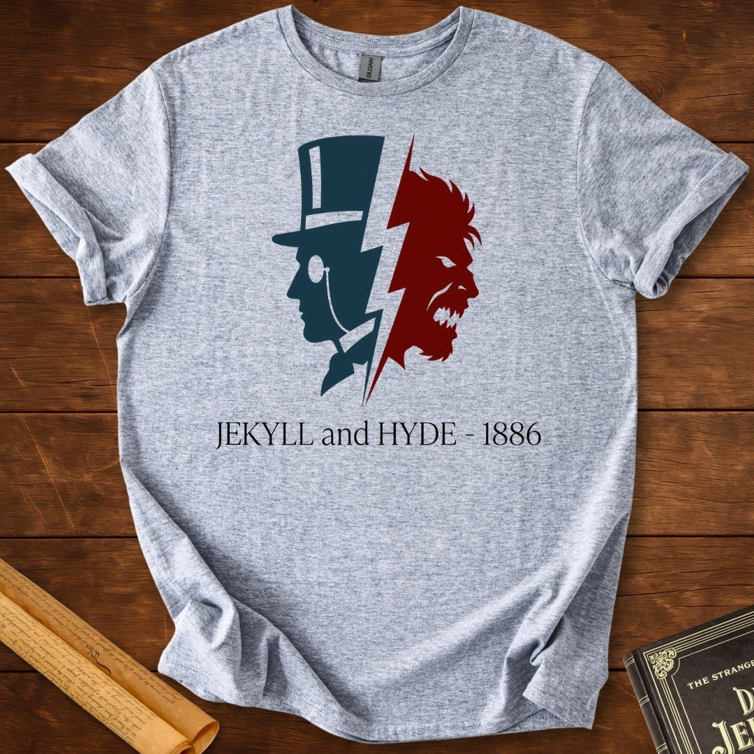 Jekyll and Hyde 1886 – Duality Silhouette Literary T-Shirt