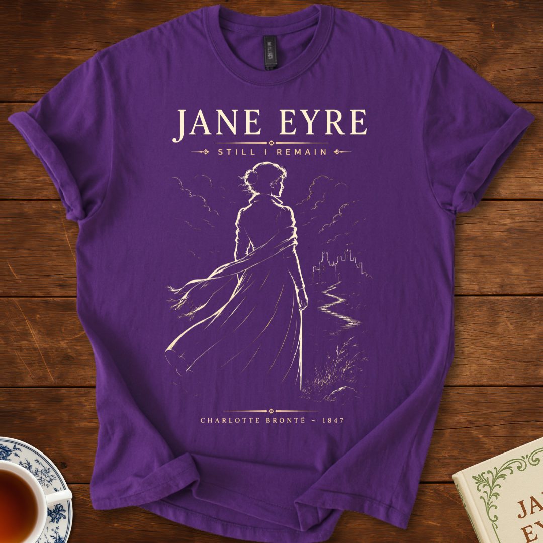 Jane Eyre – Still I Remain T-Shirt Purple