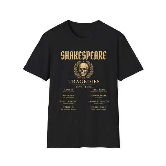 Shakespeare's Tragedies – The Complete Tragic Canon T-Shirt