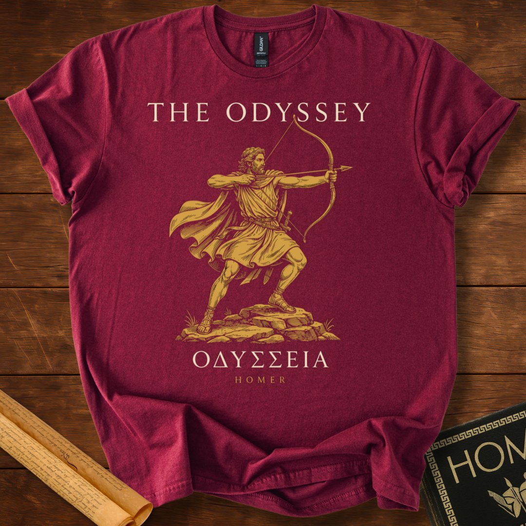 The Odyssey : Odysseus Drawing the Bow | Greek Classic Homer T-Shirt