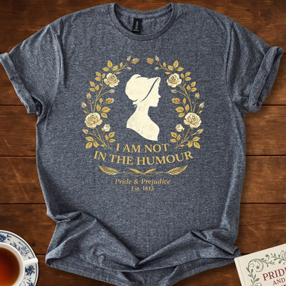 I Am Not in the Humour – Pride & Prejudice Literary Silhouette T-Shirt