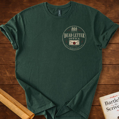 Dead Letter Office Official Seal Insignia Bartleby T-Shirt Forest Green