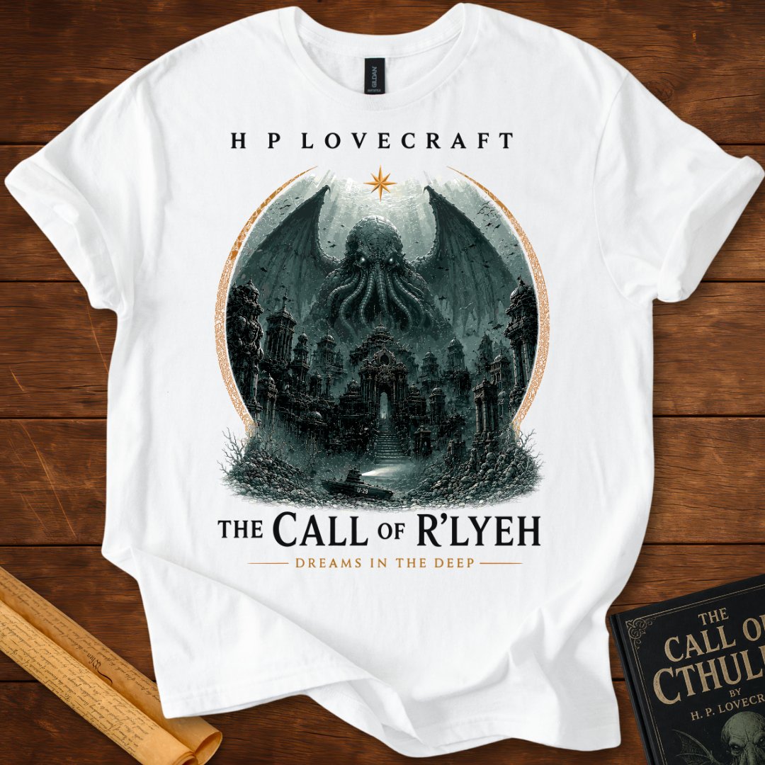 The Call of R'lyeh | HP Lovecraft | Dreams in the Deep T-Shirt