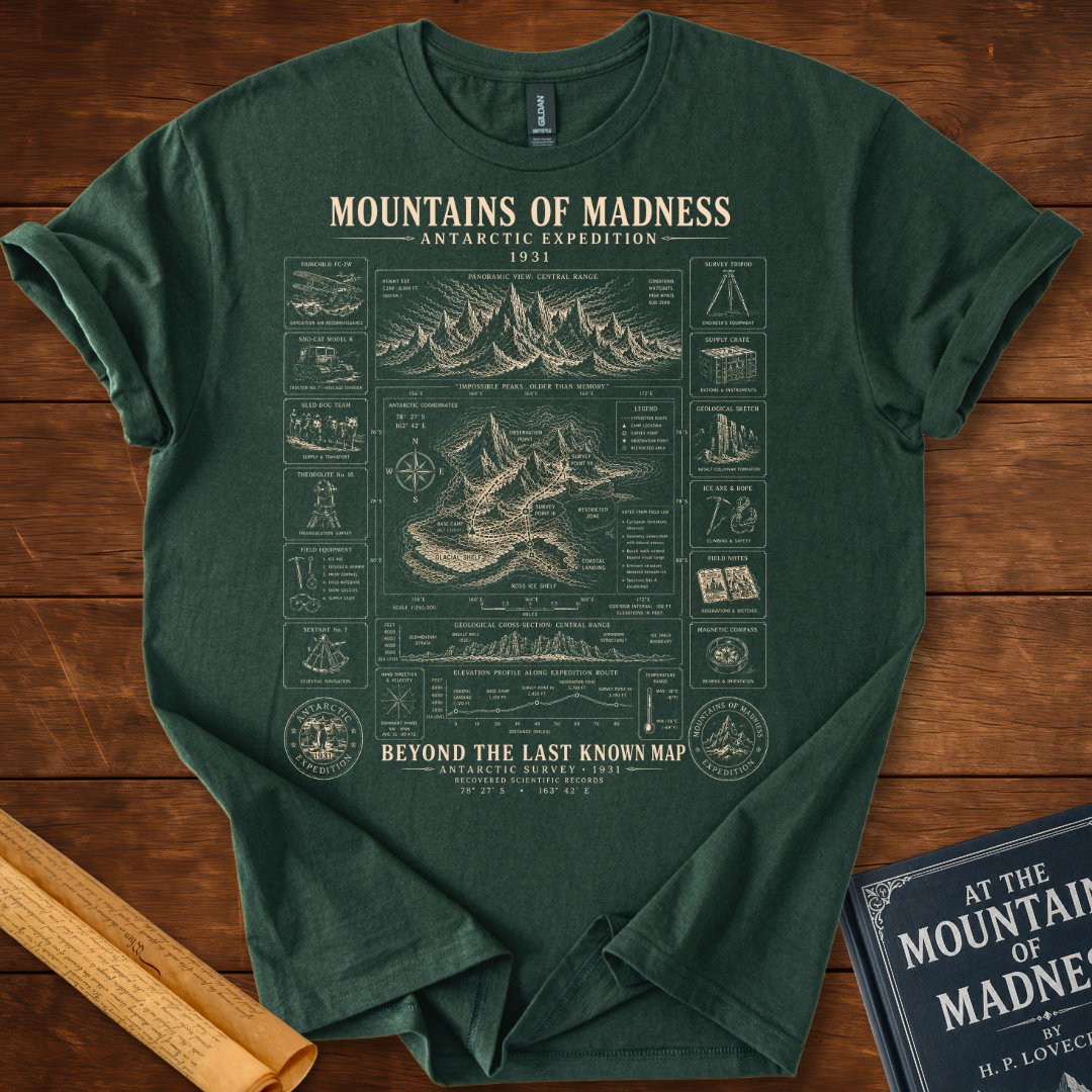 Mountains of Madness Antarctic Expedition 1931 – T-Shirt