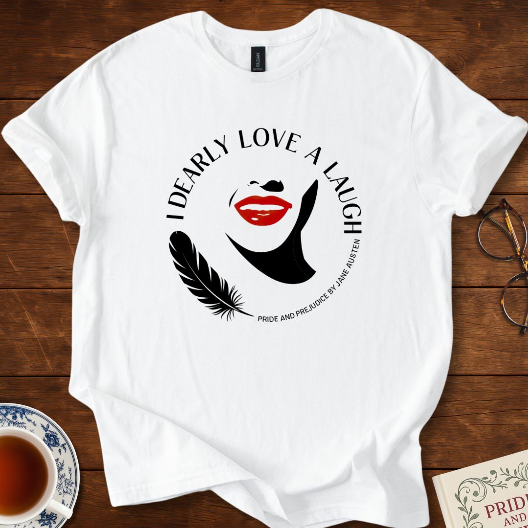 I Dearly Love a Laugh Circular Design T-Shirt