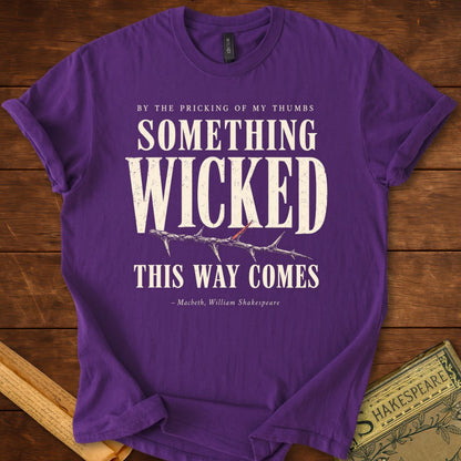 Something Wicked This Way Comes – Macbeth T-Shirt Purple