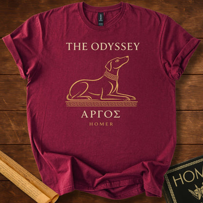 The Odyssey – Argos the Faithful Hound T-Shirt Maroon