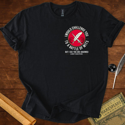 Battle of Wits Shakespeare T-Shirt Black