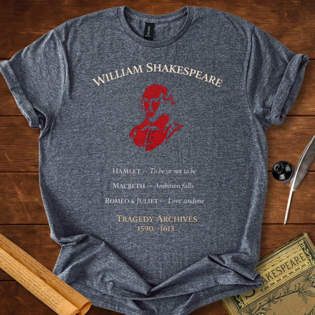 William Shakespeare - Tragedy Archives T-Shirt