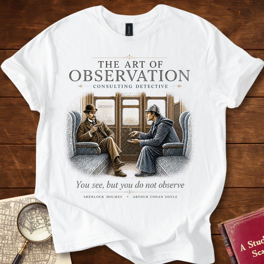 The Art of Observation Sherlock Holmes T-Shirt