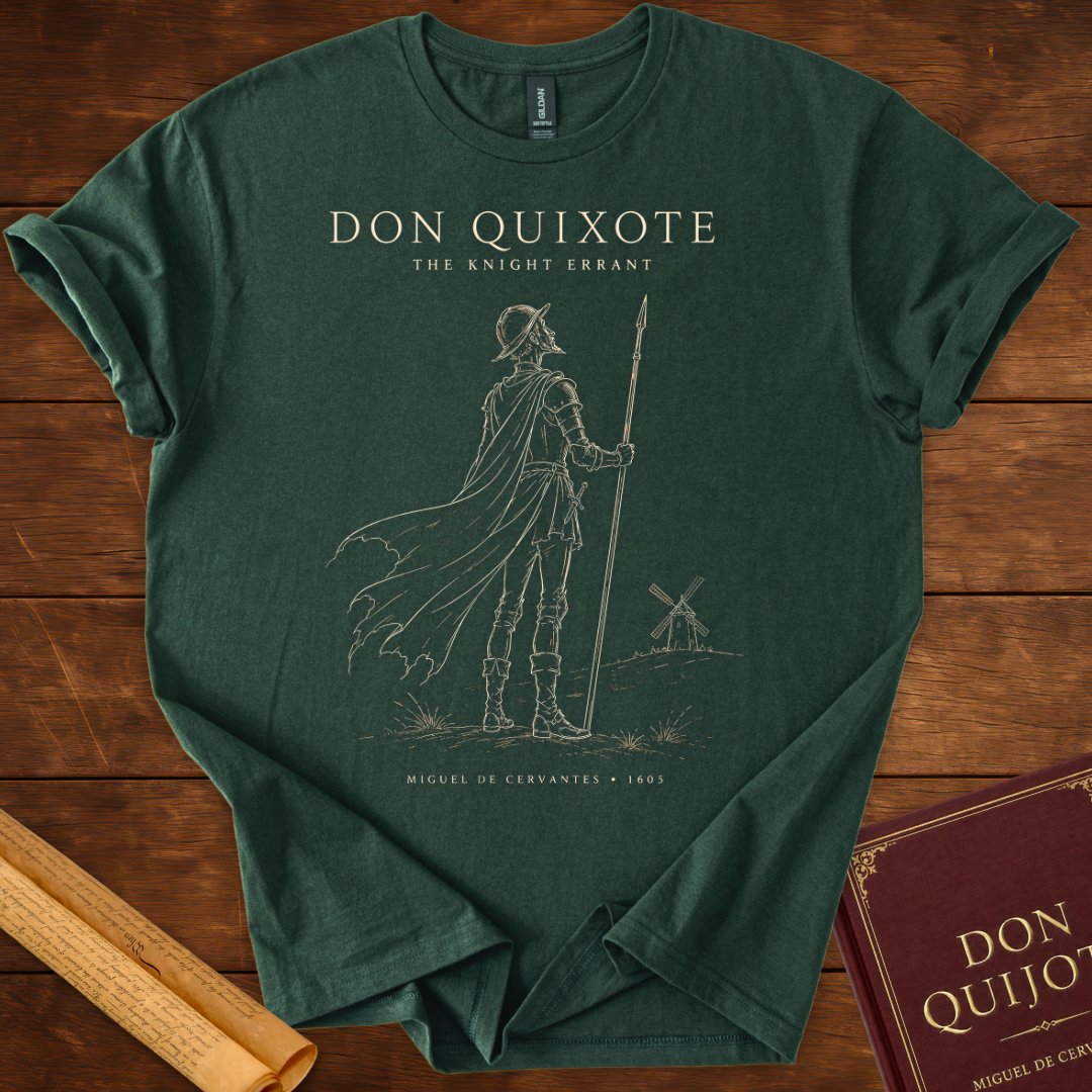Don Quixote Knight Errant Silhouette T-Shirt