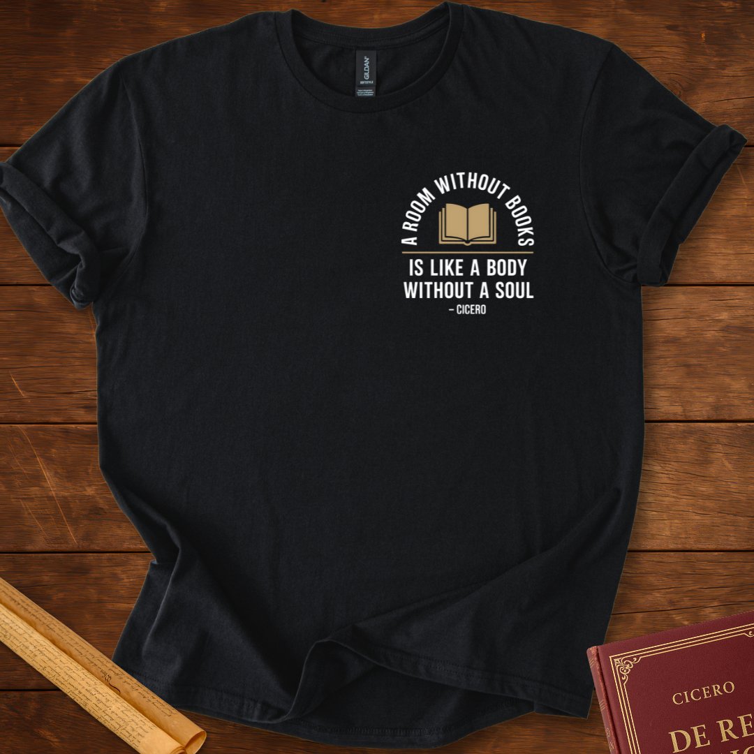 A Room Without Books Cicero Insignia T-Shirt Black