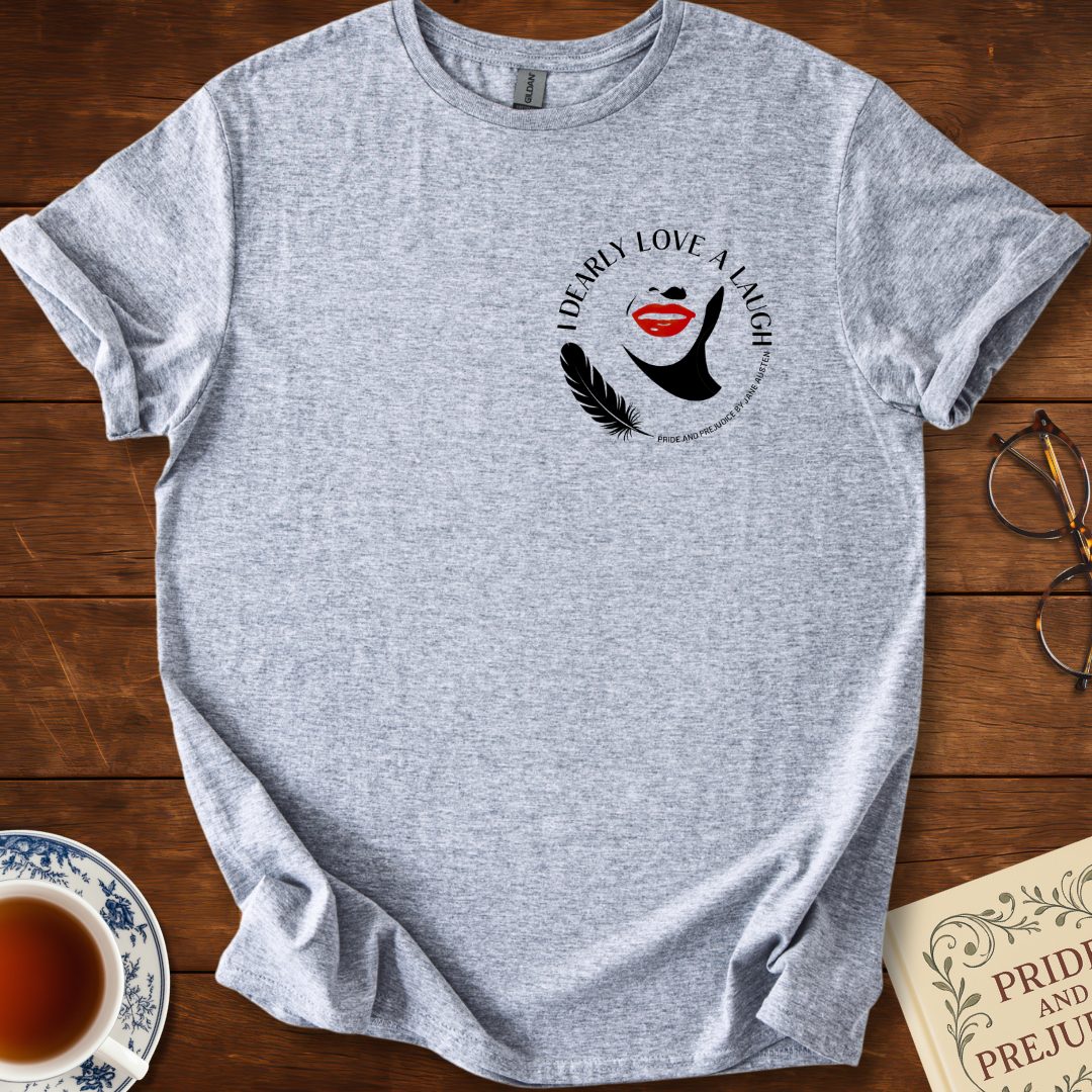 I Dearly Love a Laugh Circular Insignia T-Shirt