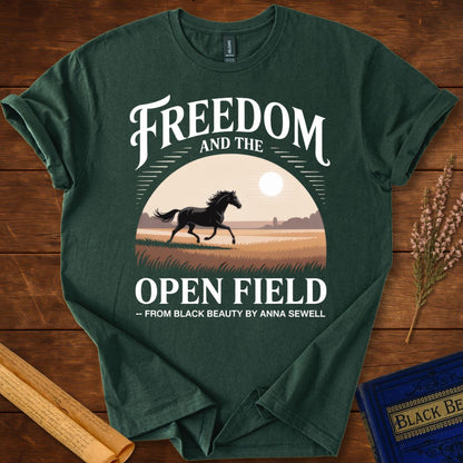 Freedom and the Open Field — Black Beauty T-shirt