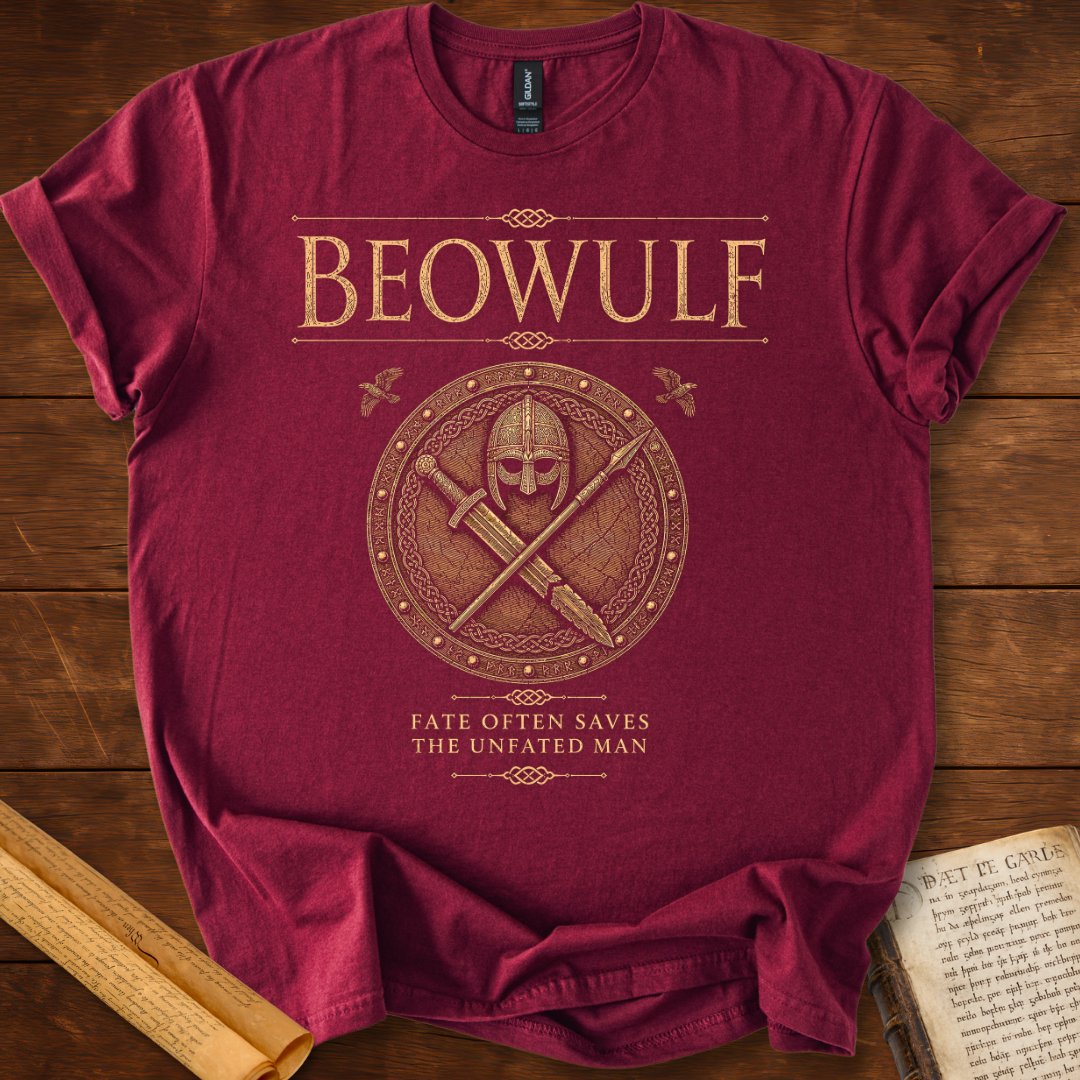 Fate Often Saves | Beowulf Literary T-Shirt