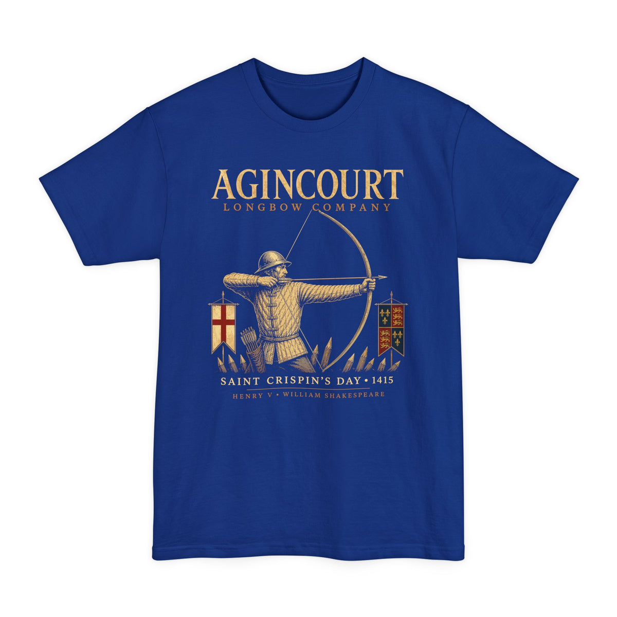 Agincourt Longbow Company Henry V (Tall Tee Version) T-Shirt