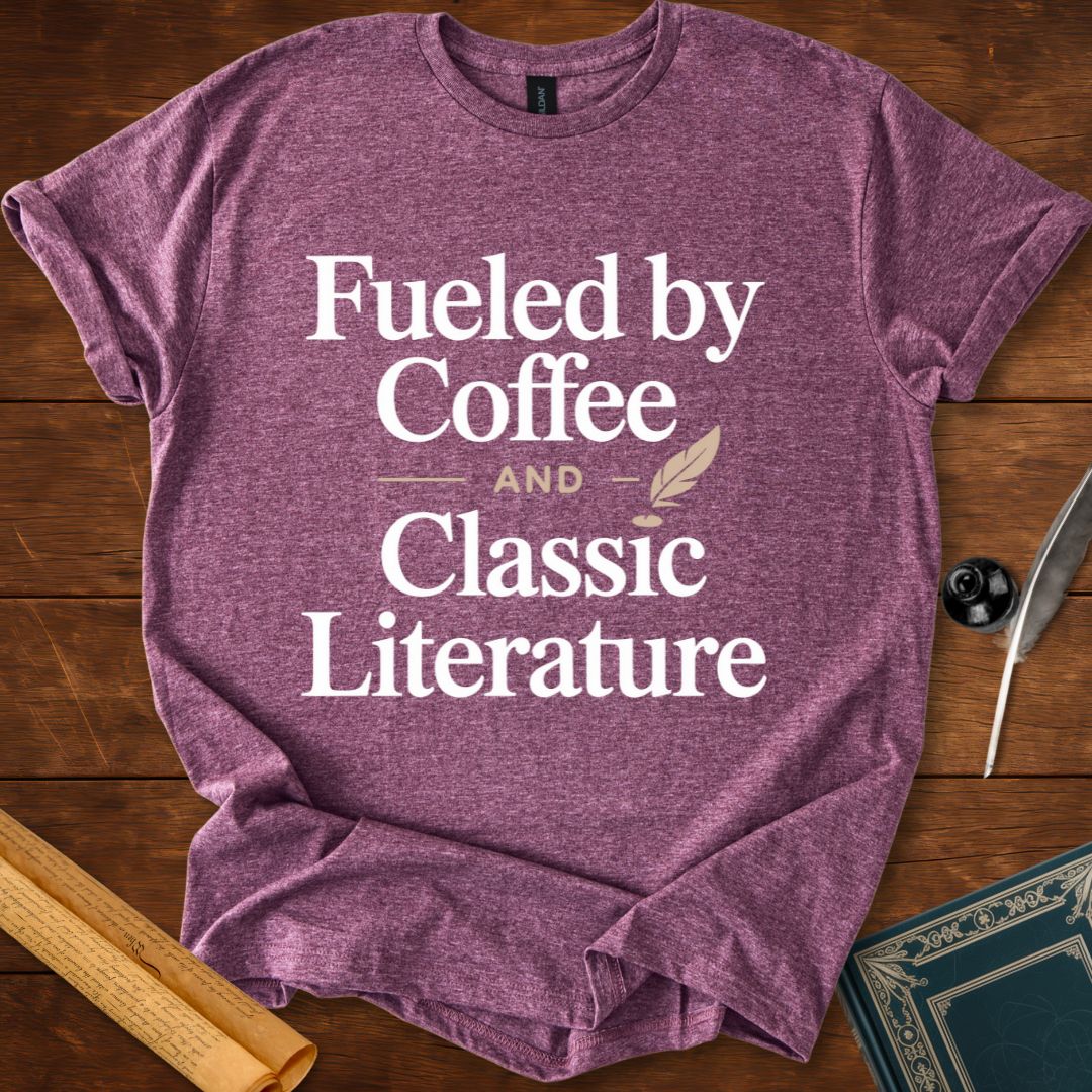 Fuelled by Coffee and Classic Literature T-Shirt
