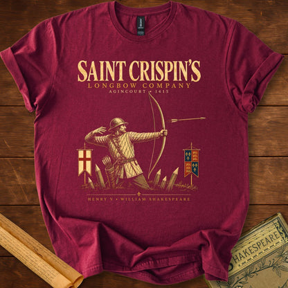 Saint Crispin’s Longbow Company – Agincourt Archer Henry V T-Shirt
