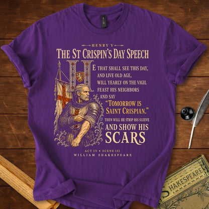 Then Will He Show His Scars | Shakespeare’s Henry V T-Shirt