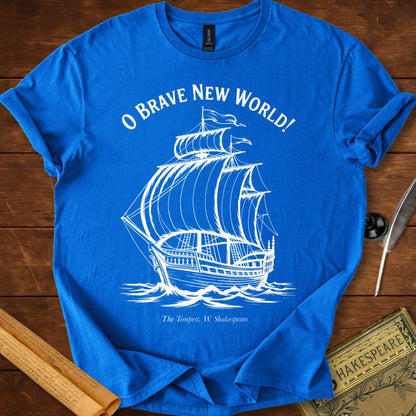 Brave New World Ship Shakespeare T-Shirt
