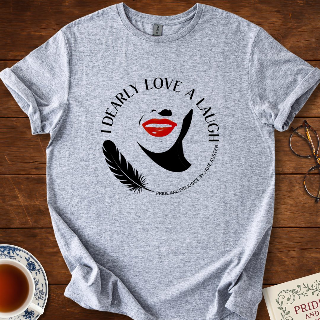 I Dearly Love a Laugh Circular Design T-Shirt