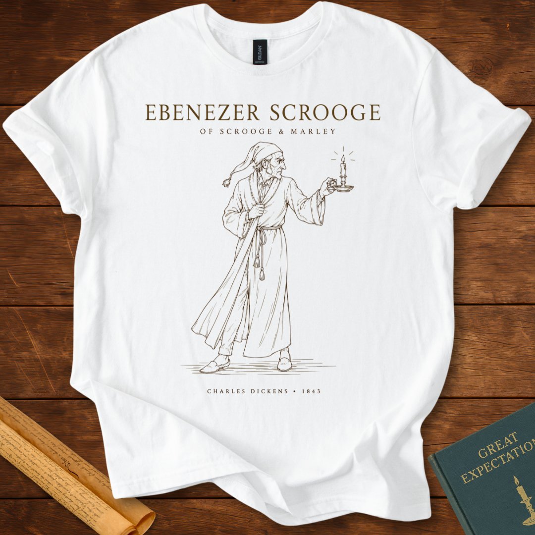 Ebenezer Scrooge T-Shirt – A Christmas Carol Literary Tee
