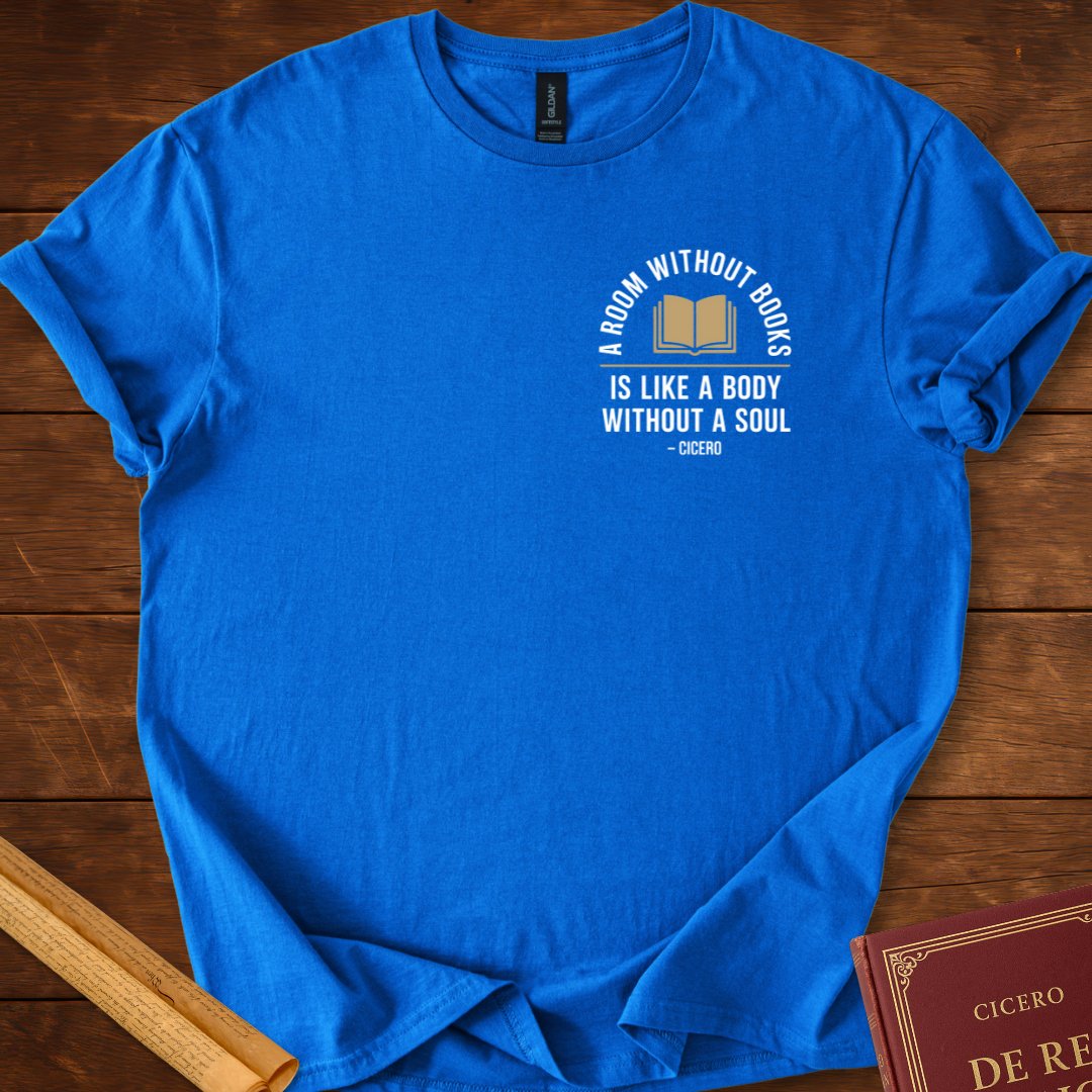 A Room Without Books Cicero Insignia T-Shirt Royal