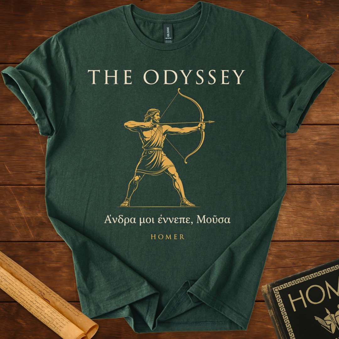 The Odyssey – Archer (Minimal Hero Pose)  Greek Classic Homer T-Shirt