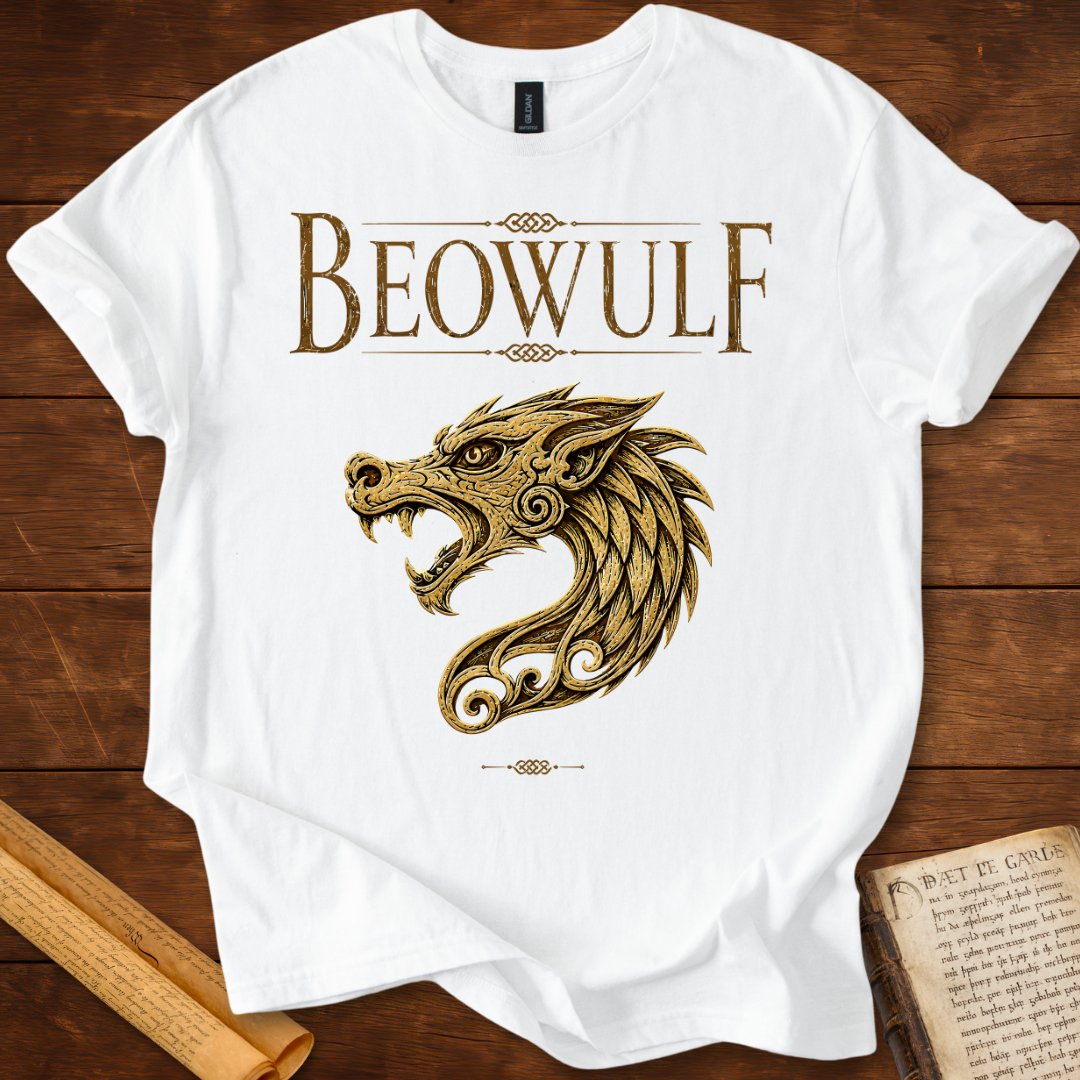 Beowulf Dragon | Anglo-Saxon Literary T-Shirt