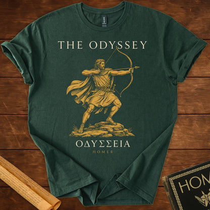 The Odyssey : Odysseus Drawing the Bow | Greek Classic Homer T-Shirt
