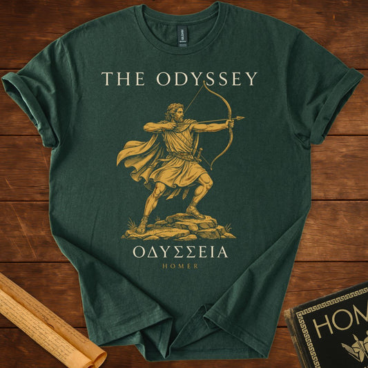 The Odyssey : Odysseus Drawing the Bow | Greek Classic Homer T-Shirt