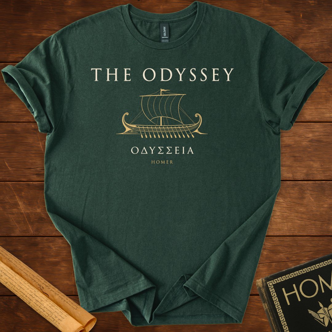 The Odyssey Ship | Greek Classic Homer Literary T-Shirt