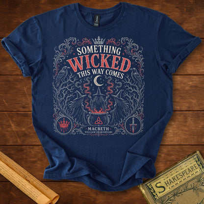 Something Wicked This Way Comes – Shakespeare Macbeth T-Shirt Navy