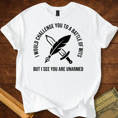 Battle of Wits Shakespeare Literary Wit T-Shirt