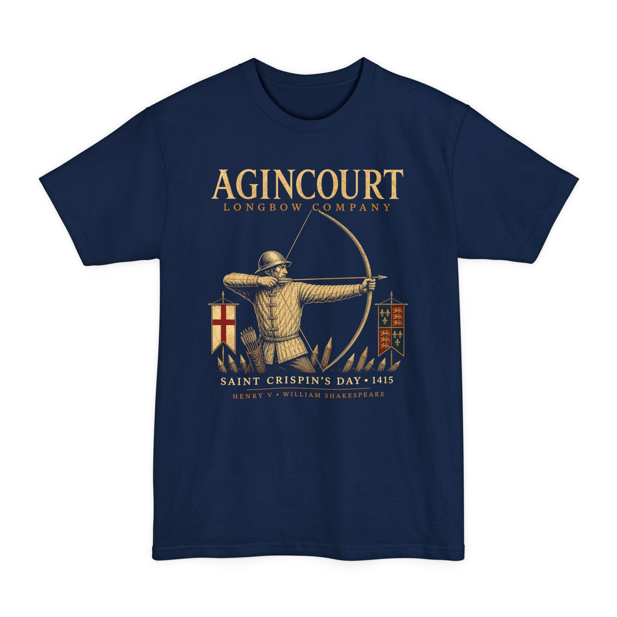 Agincourt Longbow Company Henry V (Tall Tee Version) T-Shirt