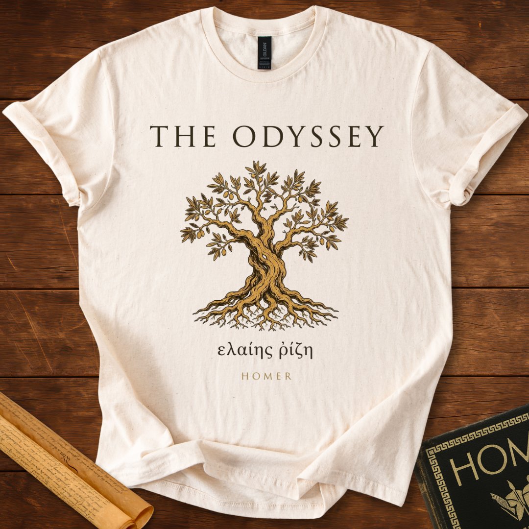 The Odyssey Olive Tree | Homer Greek Classic Lit T-Shirt