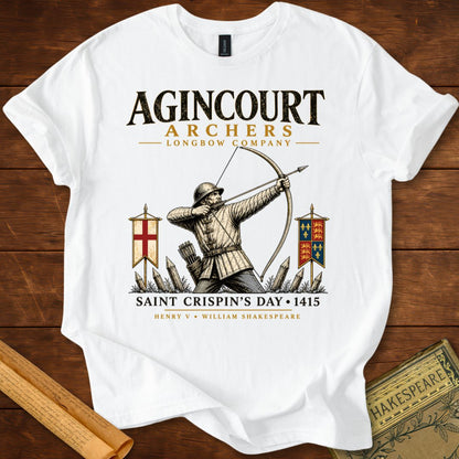 Saint Crispin’s Longbow Company – Agincourt 1415 Henry V T-Shirt