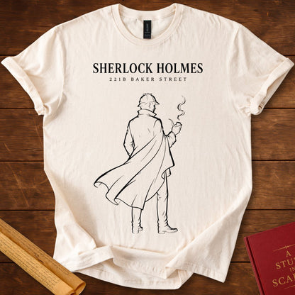 Sherlock Holmes 221B Baker Street Silhouette T-Shirt