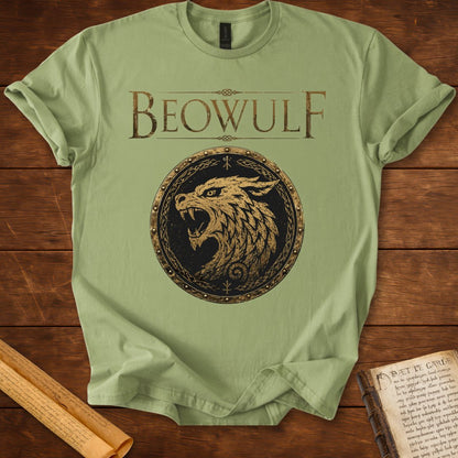 Beowulf Shield Emblem Anglo-Saxon T-Shirt Sage