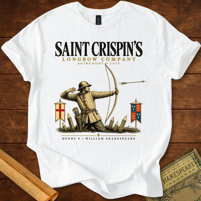 Saint Crispin’s Longbow Company – Agincourt Archer Henry V T-Shirt
