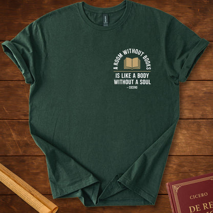 A Room Without Books Cicero Insignia T-Shirt Forest Green