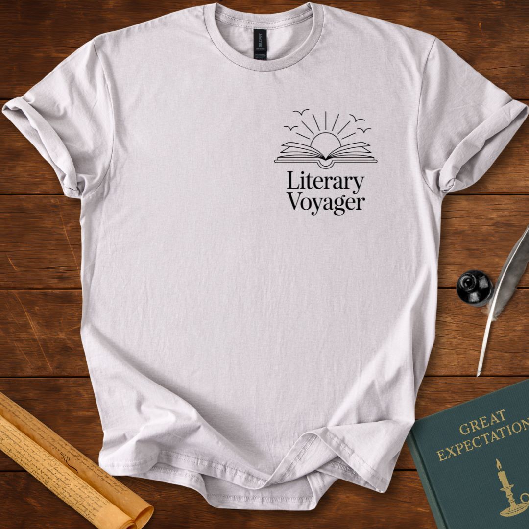 Literary Voyager – Minimal Reader T-Shirt