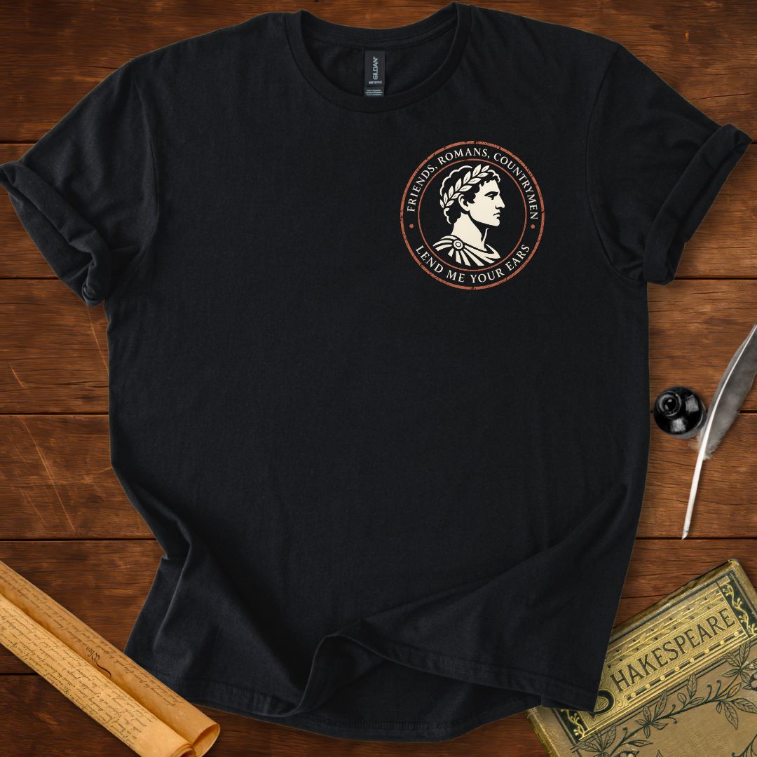 Friends, Romans, Countrymen – Shakespeare Insignia T-Shirt